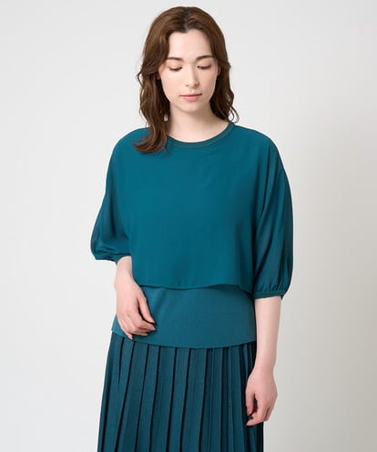 シフォンドッキングニット