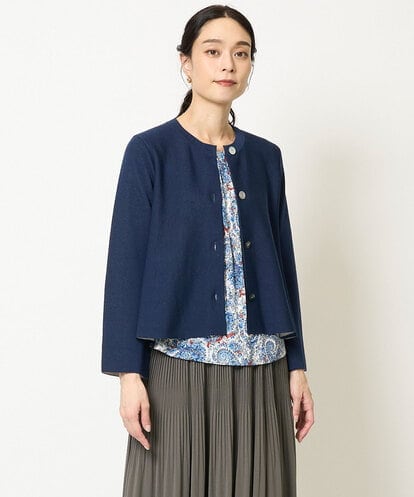 Ａラインニットカーディガン