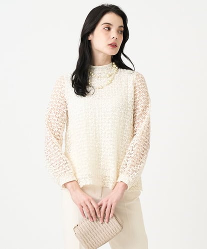 ★【クリスチャン・オジャール】美品❗トップス  ブラウス  異素材組み合わせ 11号 ITEM | クリスチャンオジャール | CHRISTIAN AUJARD